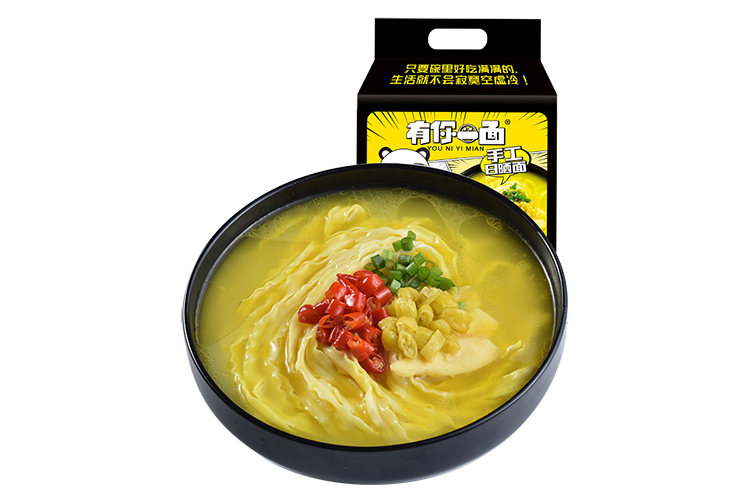 YOUNIYIMIAN'S HOT & SOUR GOLDEN NOODLES IN SOUP 4PCS 580G